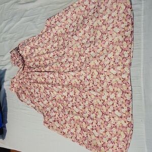 Ann Taylor floral baby doll blouse